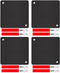 ELECHOI 4PCS Self-Adhesive Magnetic Mount Pad, Compatible with Magnetic Mounts of Strobe Beacons,