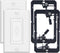 VCELINK Wall Plate Cable Pass Through with Mounting Bracket, 2-Pack, White, Flexible Rubber Opening for Low Voltage