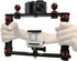 Aluminium Alloy Underwater Video Light Stabilizer Tray with Two Aluminum Alloy 1'' Ball Handle for Action Camera