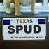 10 Pack Reflective License Plate Stickers (1.5" x 1") - Police Thin Blue Line Vinyl Decal Stickers Honoring Law