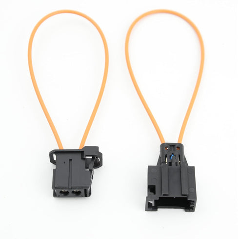 Narcilors 2 Pcs Male and Female Fiber Optic Loop Bypass Replacement for BMW