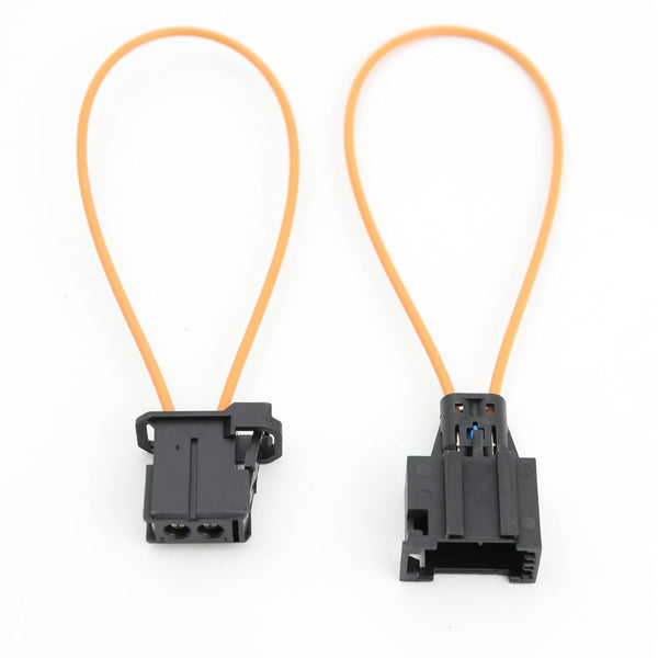 Narcilors 2 Pcs Male and Female Fiber Optic Loop Bypass Replacement for BMW