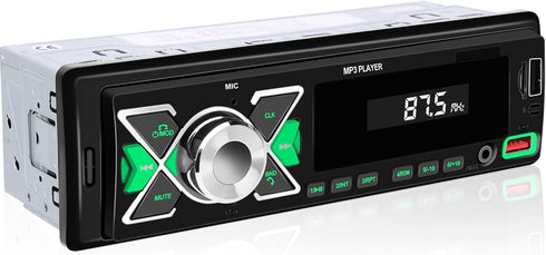 CAMECHO Single Din Car Stereo Bluetooth Audio Digital Media Receiver with USB Port