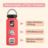 DEVMGRA 56Pcs Pack Ambulance Stickers Decals for Kids Paramedic Medical Stickers Waterproof Vinyl Water Bottle Sticker