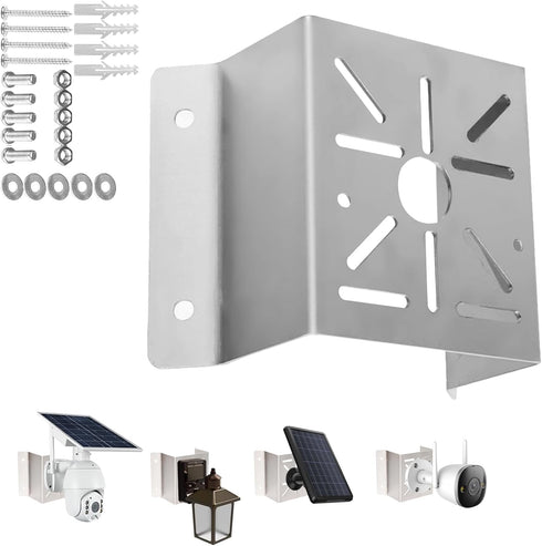 Exterior Wall Corner Mount Bracket for Surveillance Systems, Metal Bracket for Security Cameras for Wider View Angle