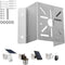 Exterior Wall Corner Mount Bracket for Surveillance Systems, Metal Bracket for Security Cameras for Wider View Angle