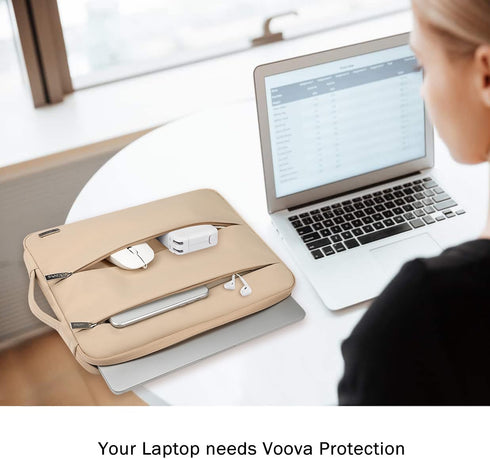 Voova 15.6-16 Inch Laptop Sleeve Carrying Case, Waterproof Computer Bag Cover Compatible with MacBook Pro 16, Dell XPS