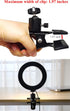 Clip Clamp Phone Holder, 360° Adjustment Metal Clamp Mount for 3.5-6.5 inch Smart Phones