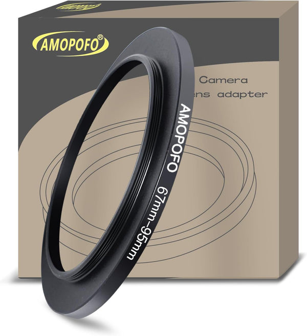 67mm Lens to 95mm Camera Filter Ring, Compatible with All 67mm Camera Lens & 95mm UV, ND, CPL Accessories