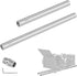 NEEWER Stainless Steel 19mm Support Rod Set - 8"/20cm and 12"/30cm Heavy Duty Rail Rods for Filmmaking