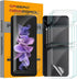 Orzero Soft TPU Screen Protector for Samsung Galaxy Z Flip 3 5G (3 Sets, 12 Packs) - Premium HD, Edge to Edge,