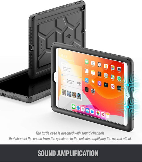 Poetic TurtleSkin Case for iPad 10.2 9th/8th/7th Generation (2021/2020/2019), Heavy Duty Shockproof Silicone Cover