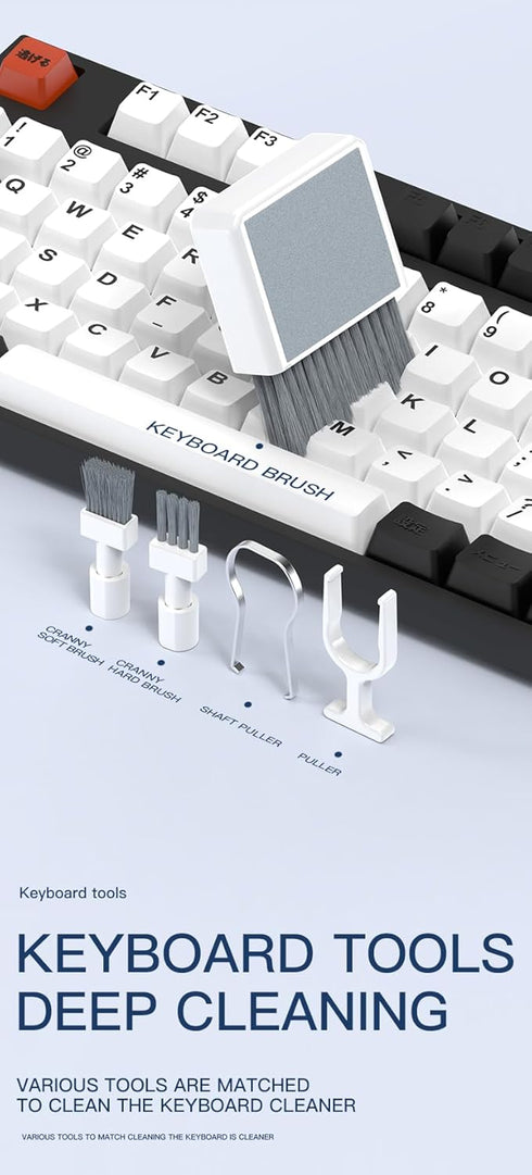 Ryaacphi Multi-Functional Electronics Cleaning Kit, Charging Port Cleaner, for Mobile Phones, Headphones, Computer
