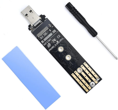 ELUTENG M.2 to USB Adapter, Dual Protocol M.2 NVME SATA Hard Drive USB3.1 Gen2 10Gbps Reader for 2280 2260 2242 2230 SSD