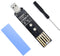 ELUTENG M.2 to USB Adapter, Dual Protocol M.2 NVME SATA Hard Drive USB3.1 Gen2 10Gbps Reader for 2280 2260 2242 2230 SSD