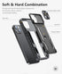 SOiOS for iPhone 16e Case 2025, iPhone 13/iPhone 14 Cover with Kickstand, Shockproof Military Grade Protective Cell