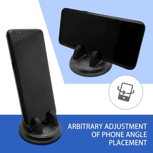 1 PC Car Dashboard Cell Phone Holder, Vertical Horizontal Rotate Design, Universal Automotive Mount