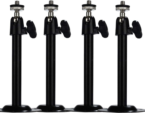 5.5inch Security Camera Wall Mount for Arlo Camera - CCTV Bullet Video Camera Ceiling Mount (4 Packs, Black)