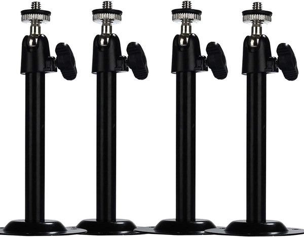 5.5inch Security Camera Wall Mount for Arlo Camera - CCTV Bullet Video Camera Ceiling Mount (4 Packs, Black)