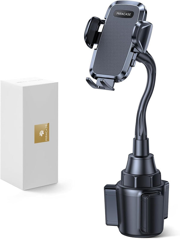 Miracase Cup Holder Phone Mount for Car, Universal Phone Holders, Gooseneck Adjustable Car Cup Cell Phone Mount for All