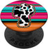 Western Cow Cactus Leopard Cheeta Serape Turquoise Pink PopSockets Standard PopGrip