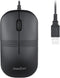 Perixx PERIMICE-503B Wired Optical Washable Mouse, Black (11419)