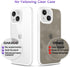 oakxco Thin Slim Clear Case for iPhone 15, iPhone 14, iPhone 13, Transparent Hybrid Hard Shell & Soft Silicone Rubber