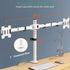 WALI 2 27 inch, 22 lbs. (M002-W), Mount Stand Fits Screens up to Weight Capacity per Arm White