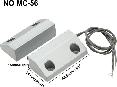 uxcell Rolling Door Contact Magnetic Reed Switch Alarm with 2 Wires for N.O. Applications MC-56 by uxcell