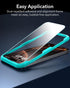 ESR 3 Pack for iPhone 16 Pro Screen Protector - Military Grade Shatterproof Tempered Glass Film