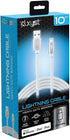 XYS-L10604B 10 Ft Charge and Sync USB to Lightning Braided Cable, White