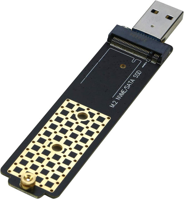 RIITOP M.2 to USB Adapter, NVMe to USB 3.1 Reader Card for NVMe (PCI-e) M Key & (B+M Key SATA) NGFF SSD