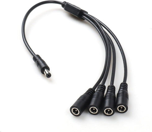 Kangnice 5.5x2.1mm 1 2 3 4 40cm Power Splitter Cable to Way Adapter for CCTV Router LED Light Length