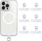 Phone Lanyard Patch Pad, 6Pcs Universal Phone Tether Tab Connector with Metal Ring for Cellphones Safety Drop