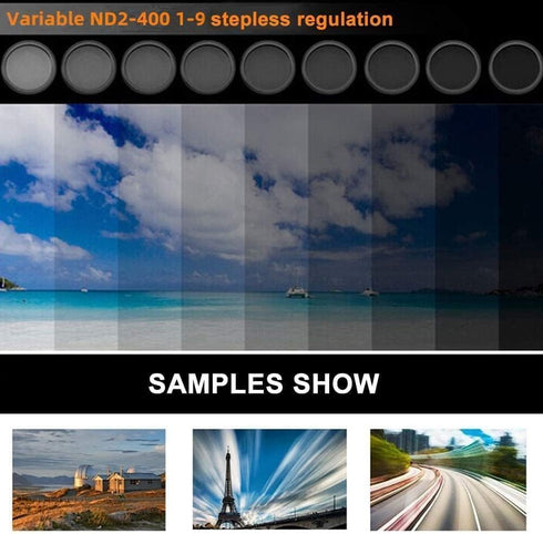 Polarized Smart Phone Universal ND 2-400 CPL Filter Clip Kit 37mm for Samsung iPhone Camera Accessories
