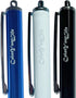 3-Pack 5.3'' Micro-Knit Mesh Tip Capacitive Stylus Pens for Touch Screens with Replaceable Fiber Tips, Universal Stylus Pens and Cleaning Cloth (Black, Blue, White)