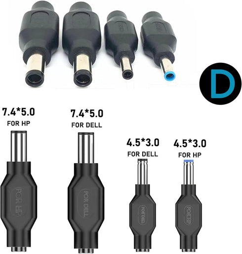 Laptop DC Power Adapter Kits, 41 PCS Universal 5.5 mm x 2.1 mm Tips Connector for Thinkpad Power Supply Plug