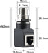 RJ45 to M12 X Coded 8 Pin Adapter, IP68 Shielded Industrial Ethernet Adapter for Basler Cognex Camera Sensor