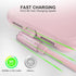 2 Pack 90 Degree iPhone Charger 10Ft Mfi Certified Lightning Cable Right Angle Long Nylon briaded Cord Compatible with Apple iPhone 14 13 12 11 Pro Max XS XR X 8 7 6 5 Plus iPad (Pink) by Dasku