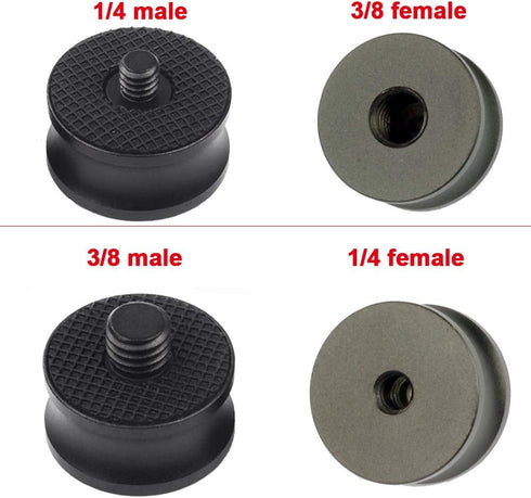1/4" Male to 3/8" Female Camera Tripod Screw Converter Adapter,3/8" Female to 1/4" Male Thread Camera Tripod Screw Mount Convertor Adapter for Tripod Monopod Ballhead Camera