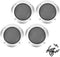 4pcs 2inch Car Speaker Grill Covers, Protective Decorative Audio Speaker Mesh Grille with ABS Plastic Frame