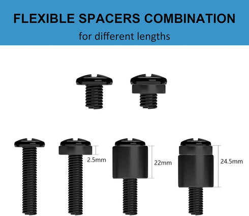 Suptek Universal TV Installation Hardware Kit with M4 M5 M6 M8 Screws and Spacers for TVs Up to 80"/204cm YF-UVSP
