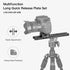 Koolehaoda 240mm Professional Rail Nodal Slide Metal Quick Release Clamp, Dual Dovetail Camera Bracket Mount