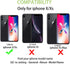Cavor for iPhone X Wallet Case, Card Holder for Women Men, Shockproof Leather Case with Credit Card Holders, Black