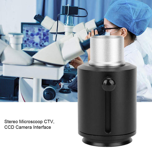 Stereo Microscope Mount Lens Adapter, Aluminum Alloy for 25mm or 23.2mm Camera Interface (23.2mm)
