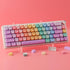 Tsungup 126 Set MOA Profile Keycaps,PBT Cute Rainbow Candy Keycaps Keys Dye-Sublimation Custom Keycap with Keycap