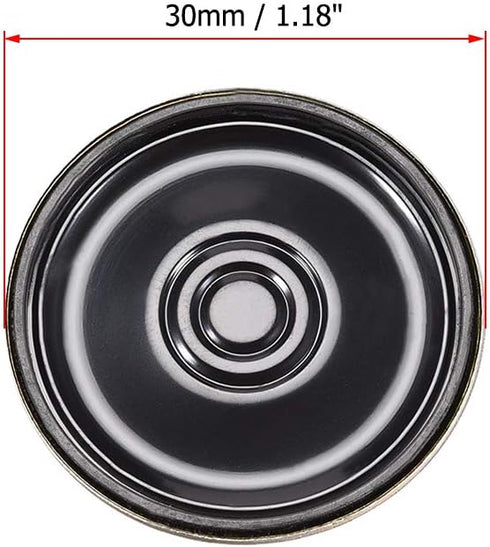 uxcell 0.5W 8 Ohm Micro Internal Speaker Magnet Loudspeaker 30mm Dia 6pcs