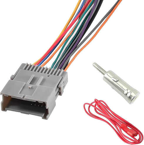 Titwaye 3 PCS Car Radio Wiring Harness, Audio/Video Wiring Harnesses Kit, Stereo Pigtail