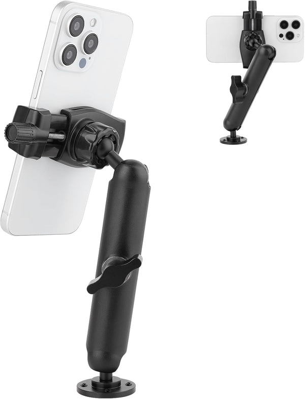 Wall Mount Phone Holder for Truck/Car/Boat/Desk, Compatible with 3.5~7.5 inch iPhone/Nexus/HTC/LG/Huawei, 360°