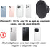 Goktvai 0.67in/17mm 16 15 14 13 12 Magnetic Phone Mount Base, Phone Holder Ball Head Socket for Car Dashboard Air Vent